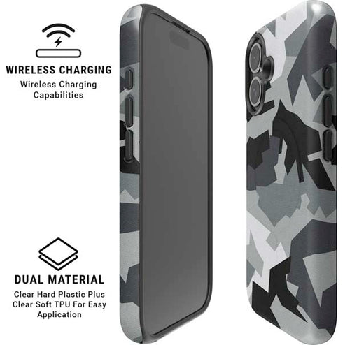 Urban Camouflage Black iPhone 16 Plus Magsafe Impact Case